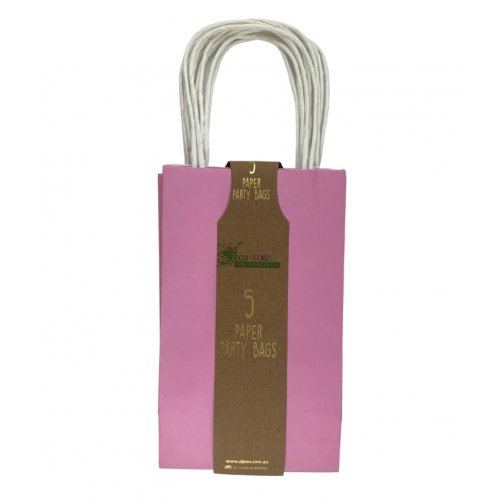 Pastel Pink Paper Party Bags