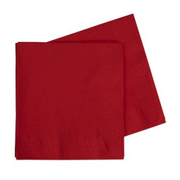Cherry Red Lunch Napkins