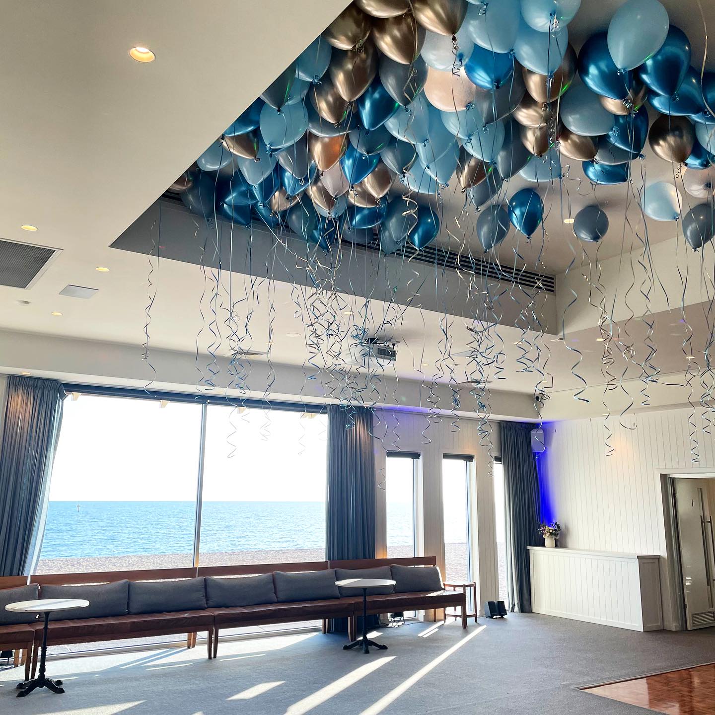 Plain Latex Helium Balloons on String