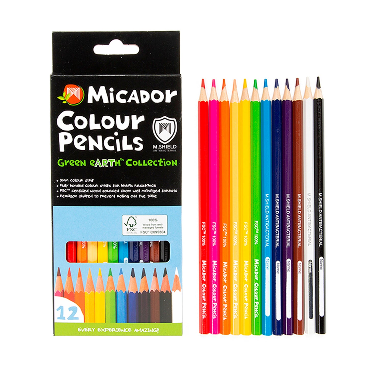 Micador colour pencils pk12