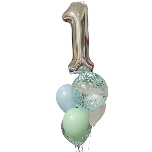 Custom Single Digit Confetti Bunch