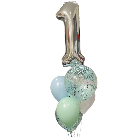 Custom Single Digit Confetti Bunch