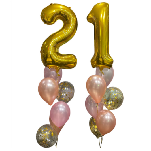 Custom Double Digit Confetti Bunch