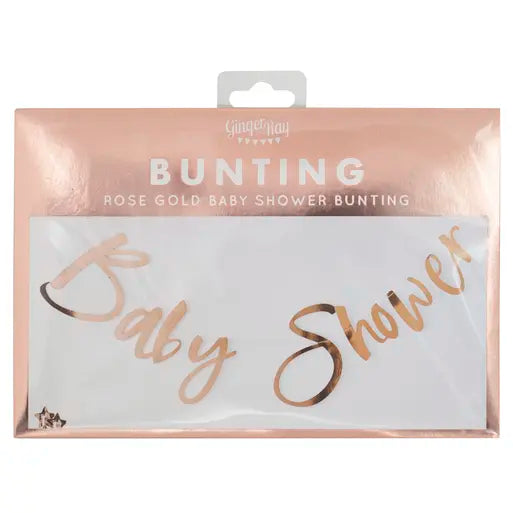 Baby Shower Rose Gold Bunting 1.5m