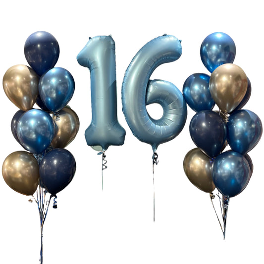 Custom Double Digit Large Balloon Bunch