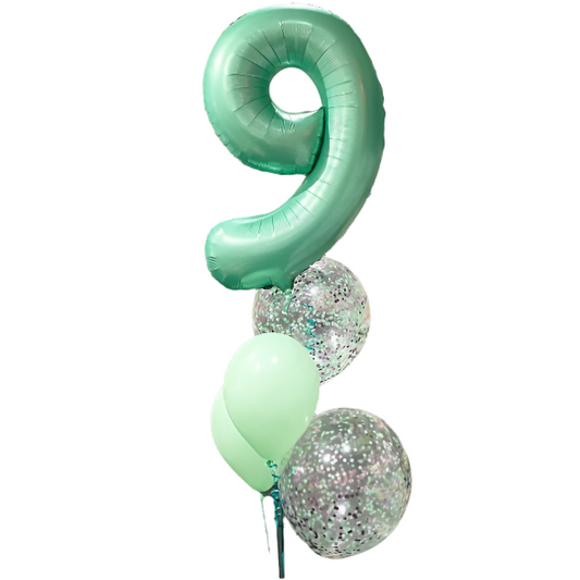 Matching Single Digit Confetti Bunch