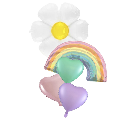 Pastel Rainbow and Daisy Bunch