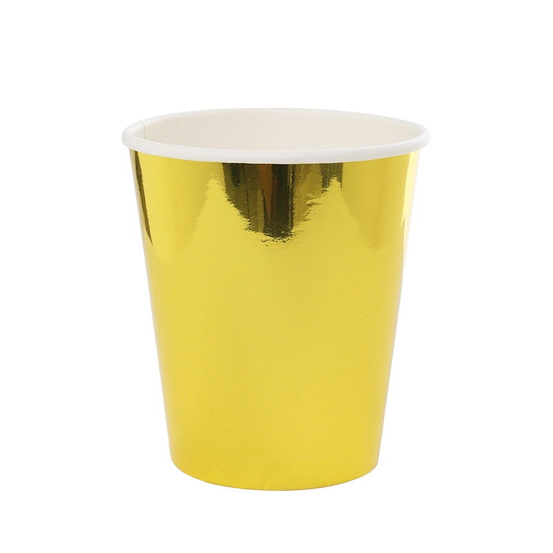 Metallic Gold Paper Cup 10pk