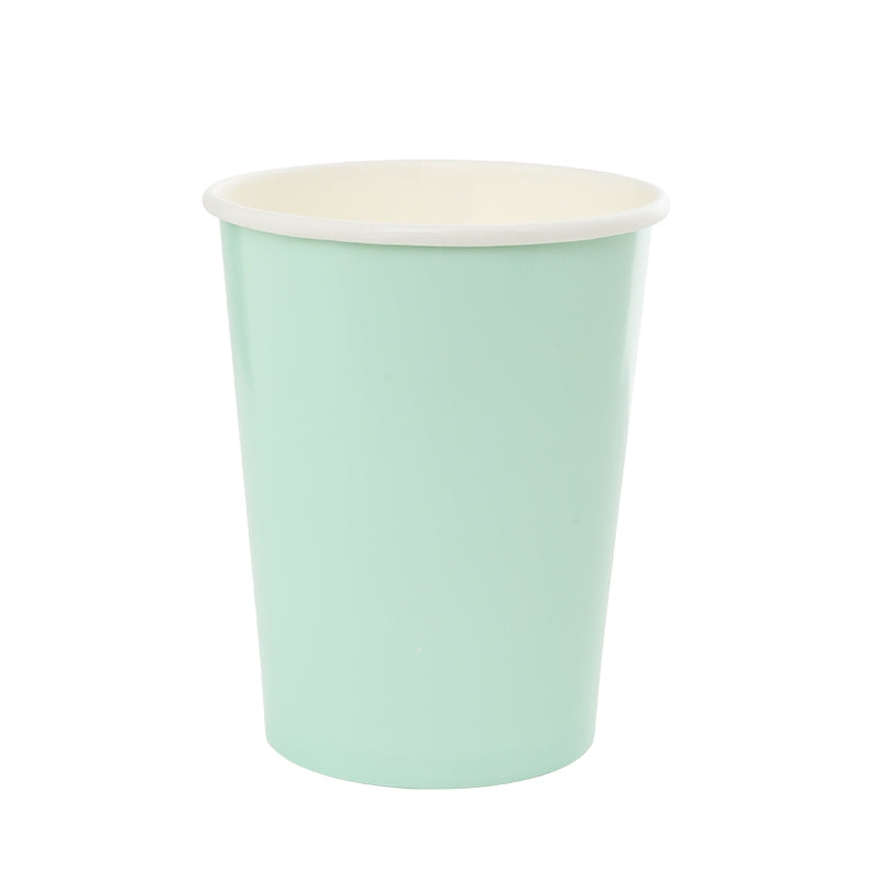 Pastel Mint Paper Cups