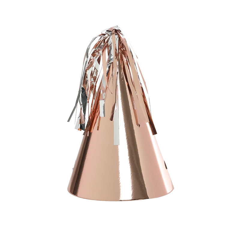 Metallic Rose Gold Party Hats