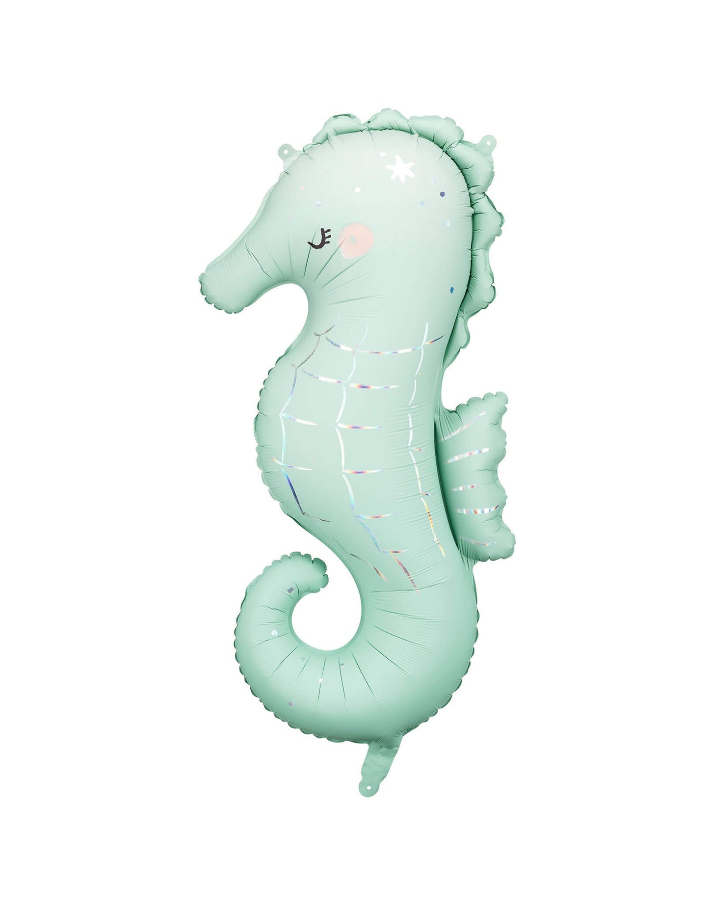 Matte Pastel Mint Seahorse Foil Balloon