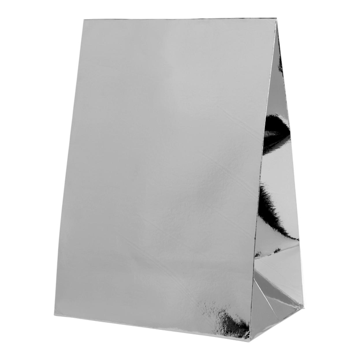 Silver Paper Party Bags 10pk