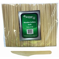 Wooden Cutlery Knife Pack 100