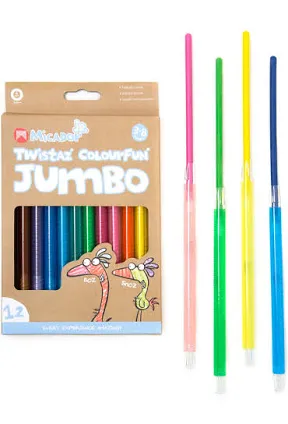 Twistaz Colourfun Jumbo Crayons