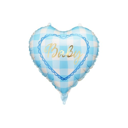 Baby Heart Foil Balloon INFLATED