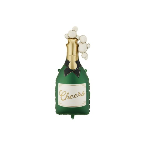 Champagne Bottle INFLATED Foil Balloon