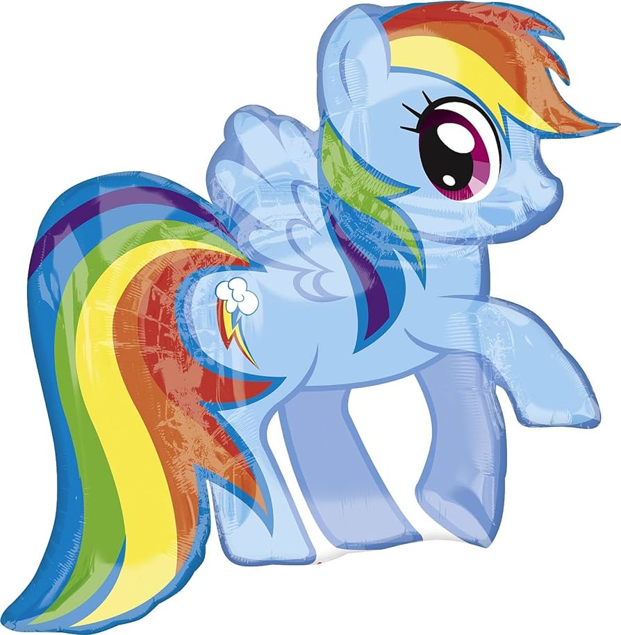 Rainbow Dash Foil Balloon