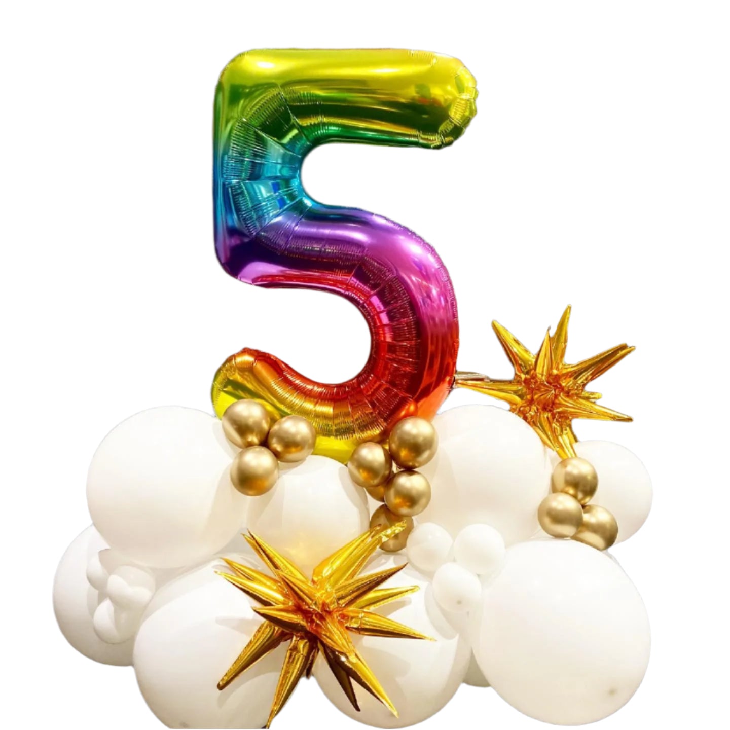 Single Digit Balloon Cluster