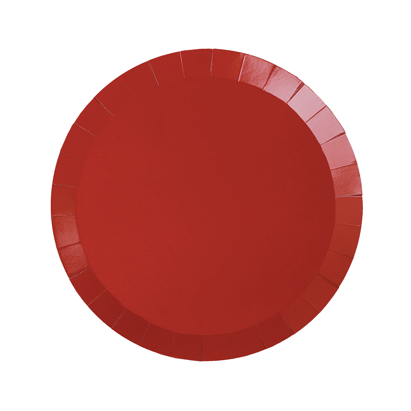 Cherry Red Snack Plates