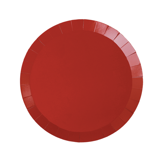 Cherry Red Snack Plates