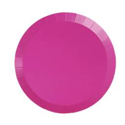 Flamingo Pink Lunch Plates