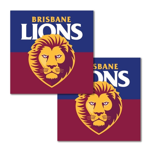 Brisbane Lions Lunch Napkins 16pk