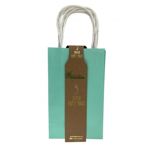 Pastel Mint Paper Party Bags