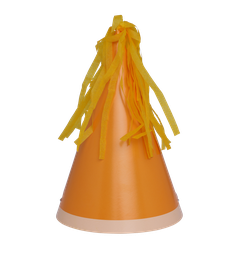 Tangerine Orange Party Hats