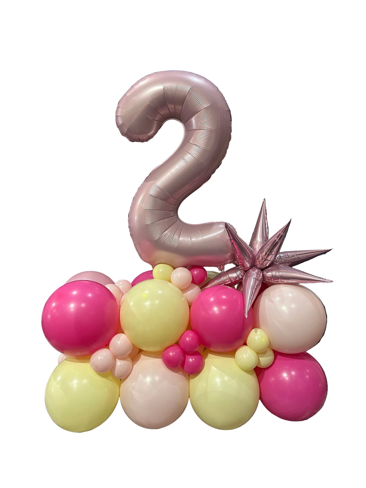 Single Digit Balloon Number Cluster