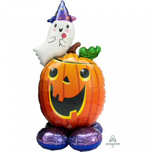 Halloween Pumpkin and Ghost Airloonz 142cm