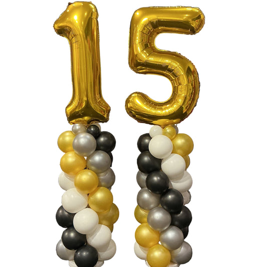 Double Digit Balloon Columns