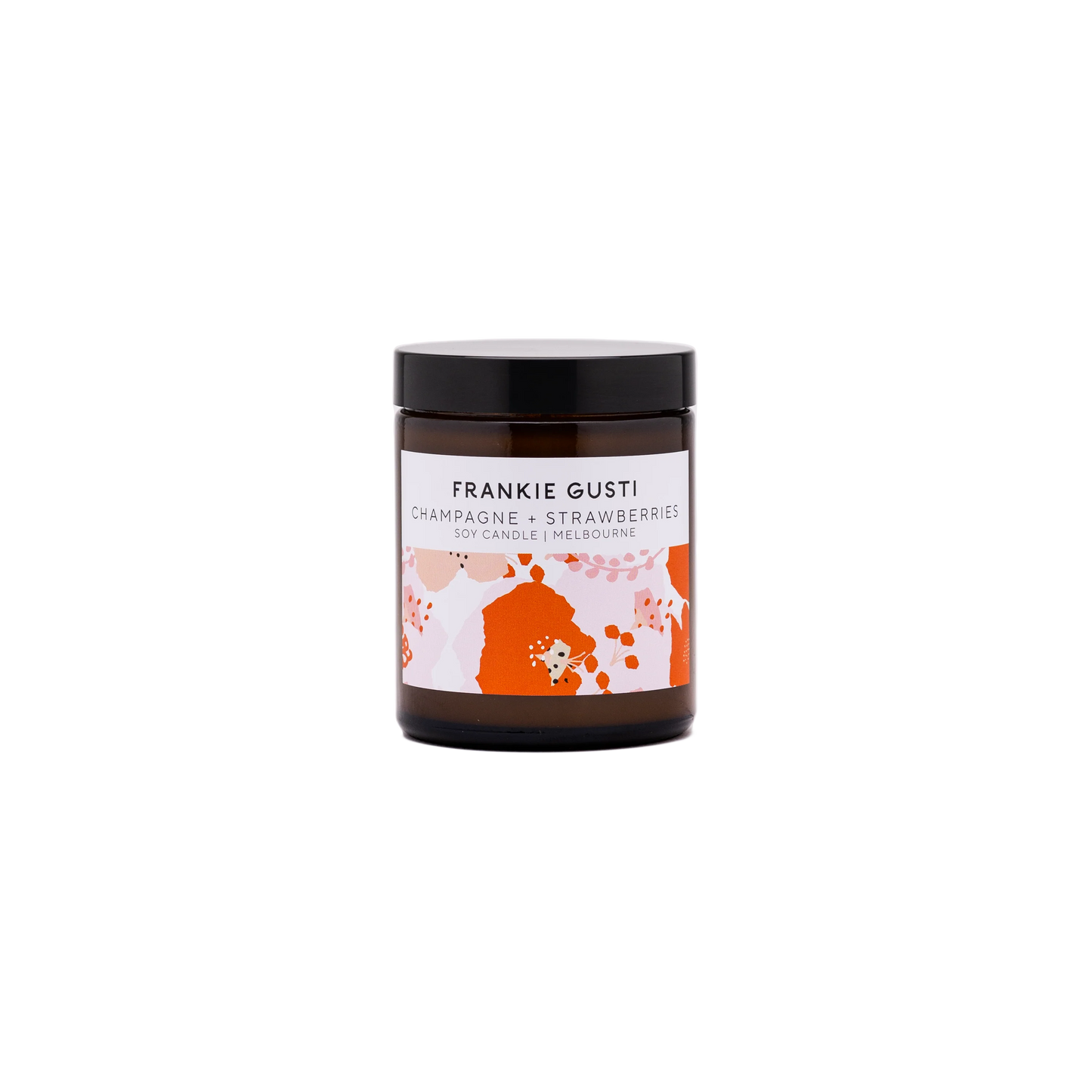 Frankie Gusti Champagne and Strawberries Candle