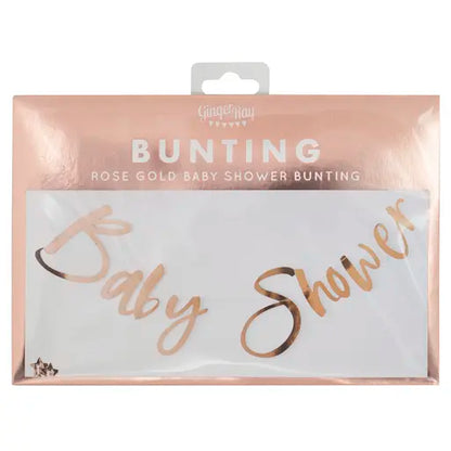 Baby Shower Rose Gold Bunting 1.5m