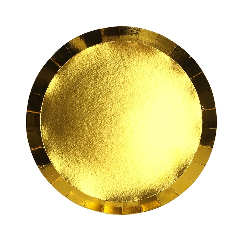 Metallic Gold Snack Plates