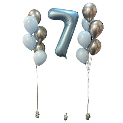 Custom Single Digit Balloon Arrangement