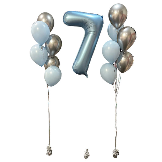Custom Single Digit Balloon Arrangement