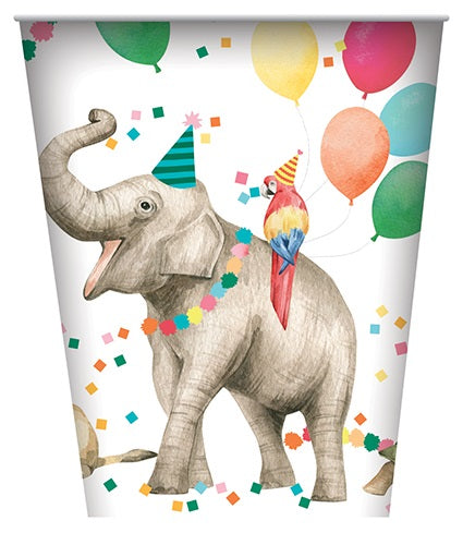 Animal Party Paper Cups 8pk