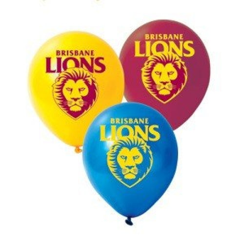 Brisbane Lions Printed Latex Balloon