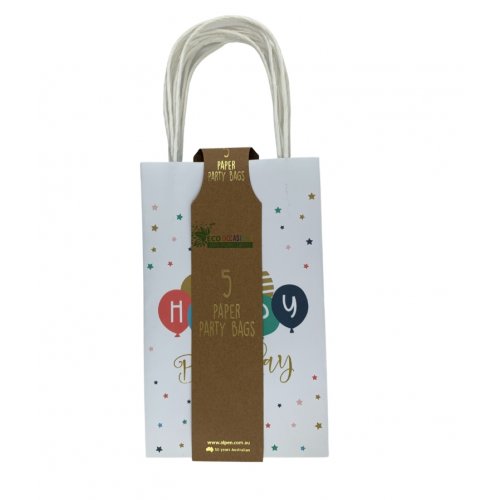 Happy Birthday Balloons Paper Party Bags