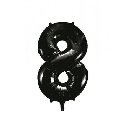 Number 8 Helium Foil Balloon - Assorted Colours