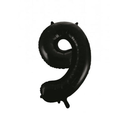 Number 9 Helium Foil Balloon - Assorted Colours