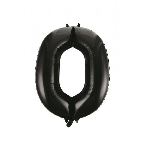 Number 0 Helium Foil Balloon - Assorted Colours