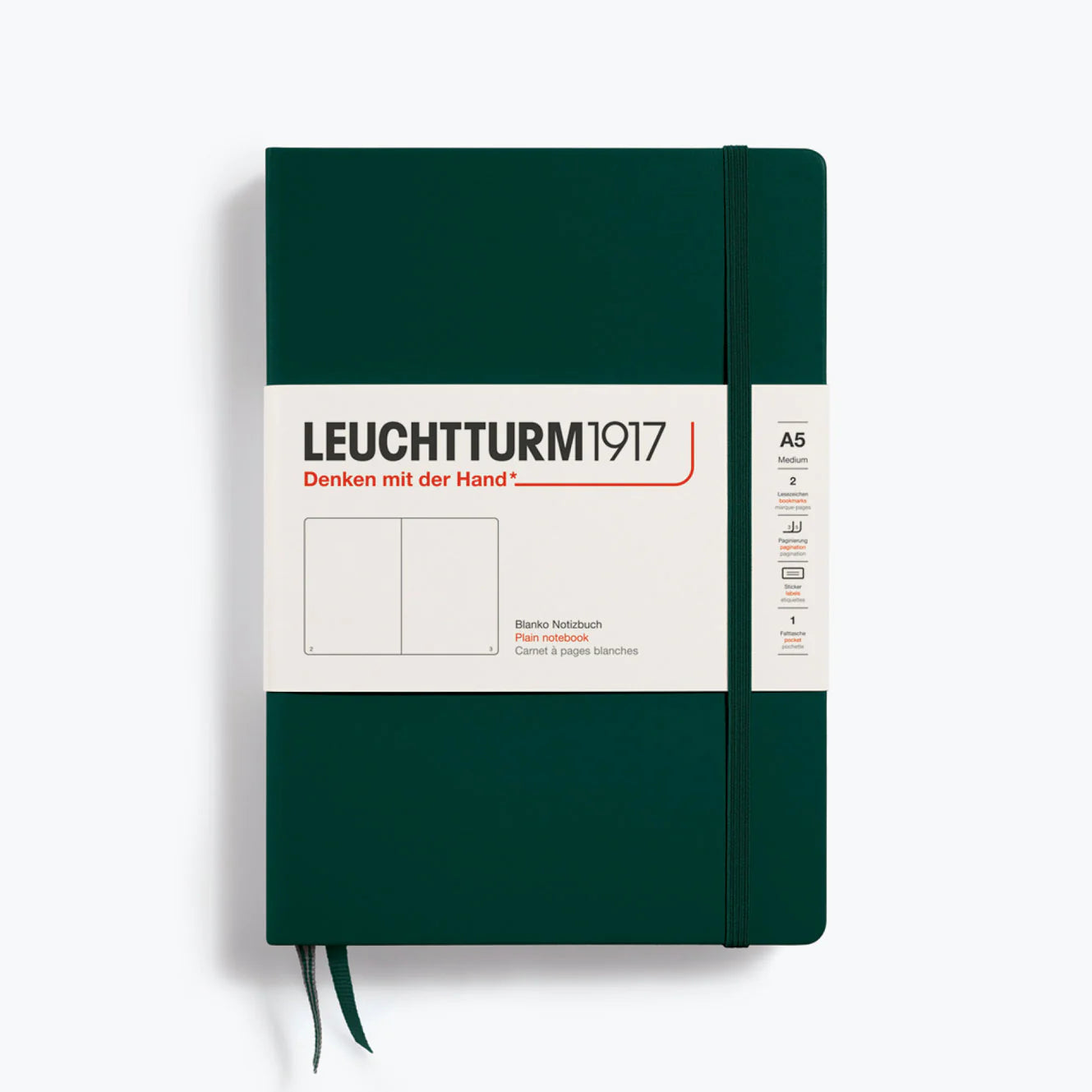 Leuchtturm A5 Blank Hardcover Notebook