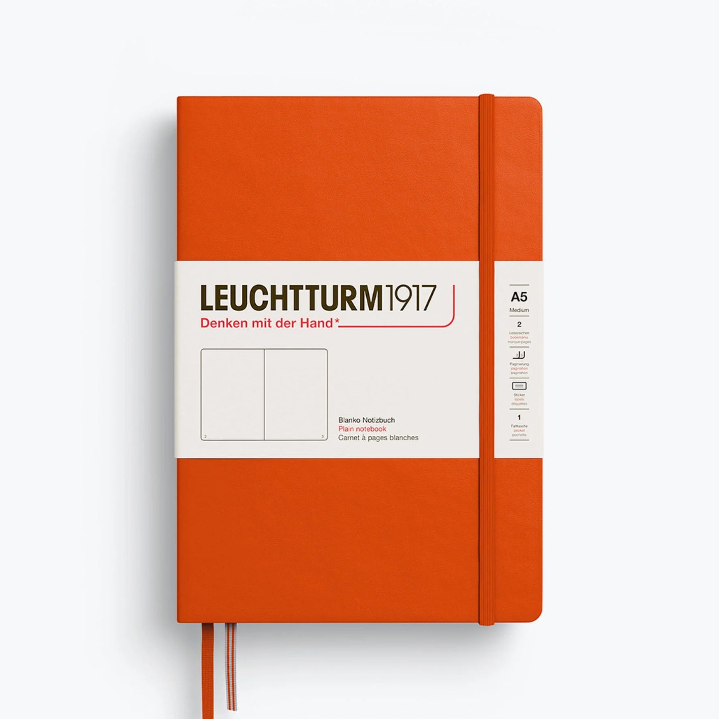 Leuchtturm A5 Blank Hardcover Notebook