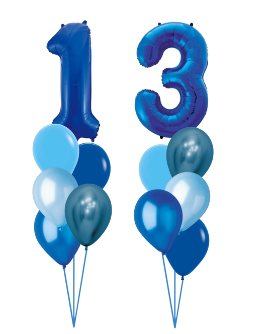 Custom Double Digit Medium Balloon Bunch