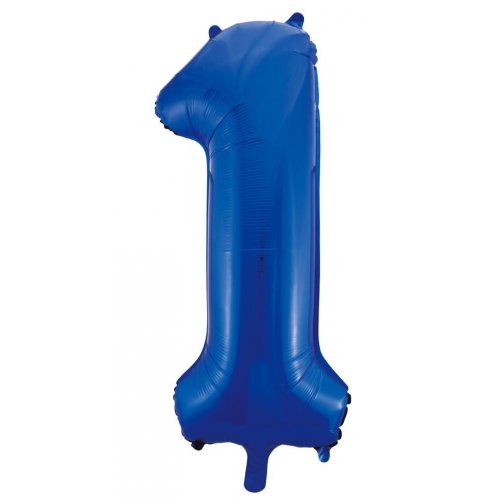 Number 1 Helium Foil Balloon - Assorted Colours