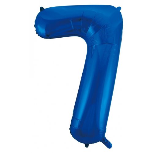 Number 7 Helium Foil Balloon - Assorted Colours