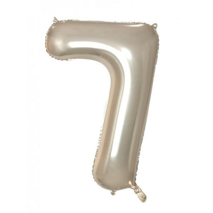 Number 7 Helium Foil Balloon - Assorted Colours