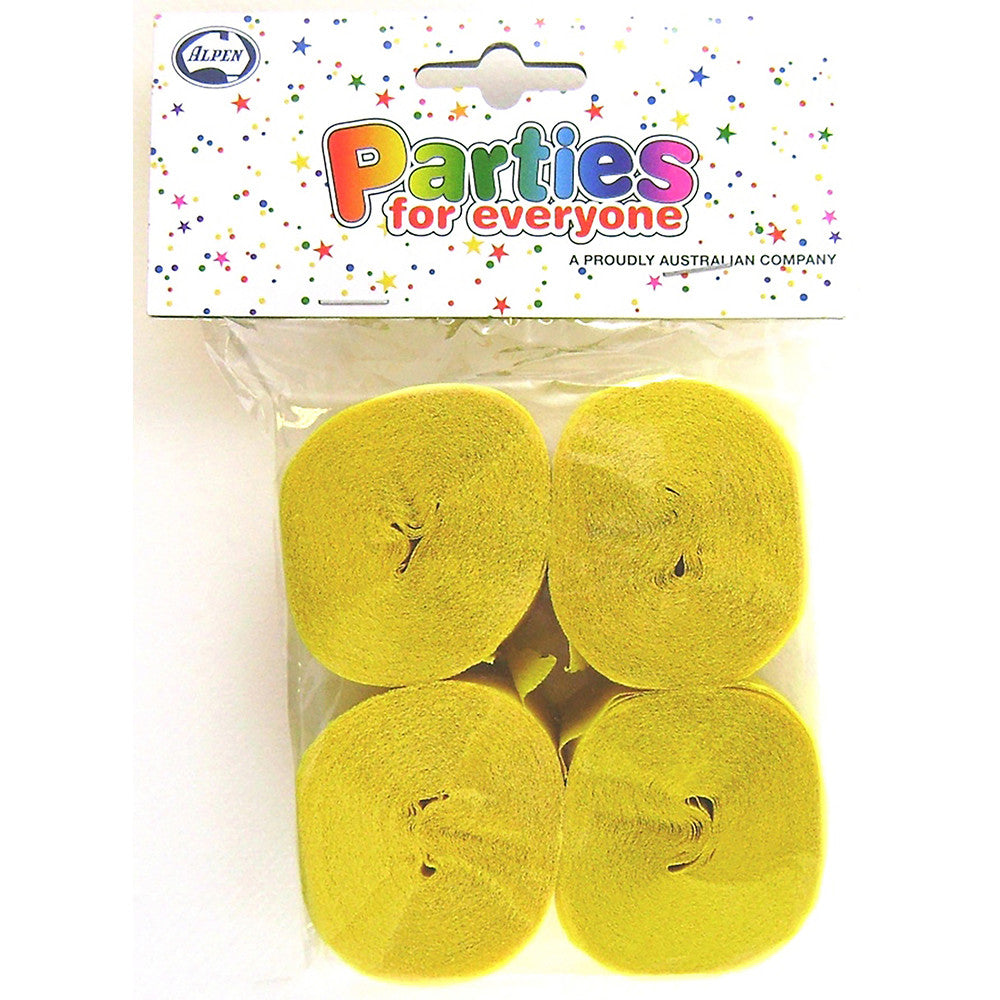 Crepe Streamers 4 Pack