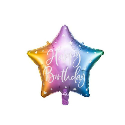Happy Birthday Star Foils - INFLATED